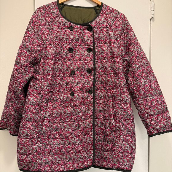 J.Crew Reversible Floral Liberty Fabric Quilted Jacket - Picture 2 of 6